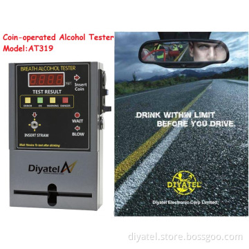 Smart Vending Breathalyzer Suit for Public Places with Coin Operated and Multimedia Function